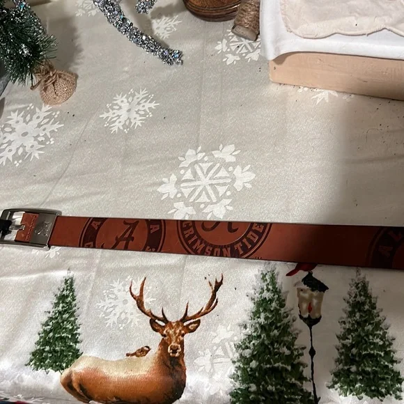 Eagles Wings Alabama sz 38 leather belt New - Picture 5 of 6